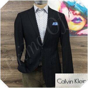 CALVIN KLEIN Mens Blazer Sport Coat Two Button Casual‎ Jacket Size 38R Wool Suit